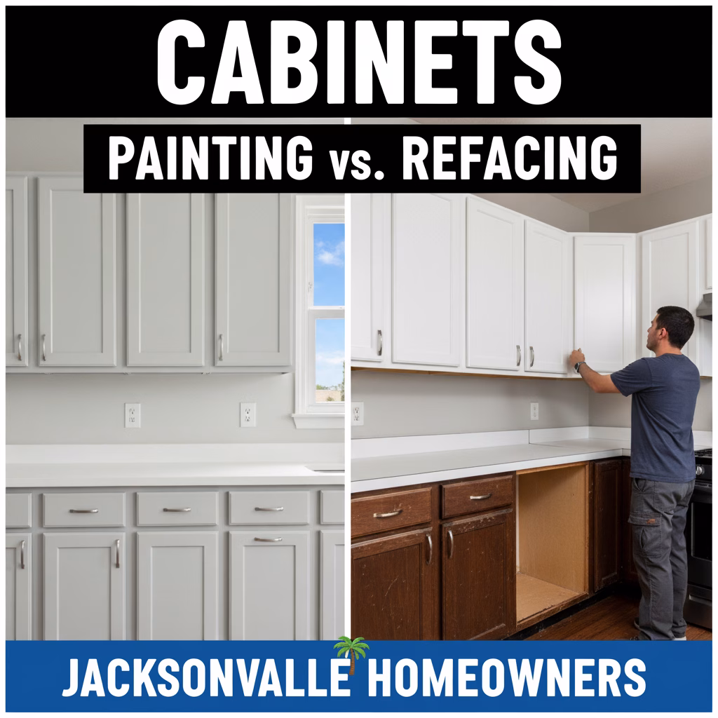 Cabinet Painting vs. Cabinet Refacing Which Is Best for Jacksonville Homeowners