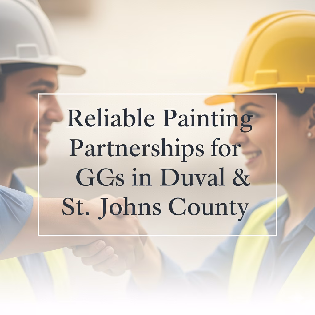 Reliable Painting Partnerships for GCs in Duval & St. Johns County
